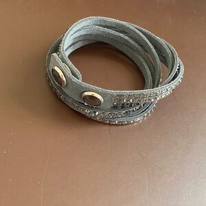 Swarovski Gray Crystal Studded Bracelet